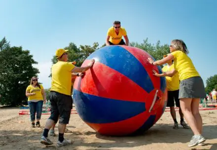 sport, strand, zeskamp