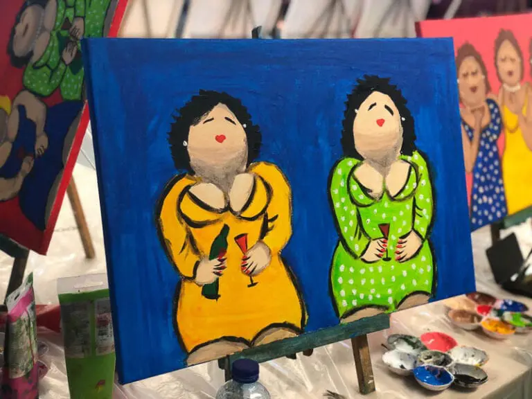 Workshop Dikke Dames schilderen